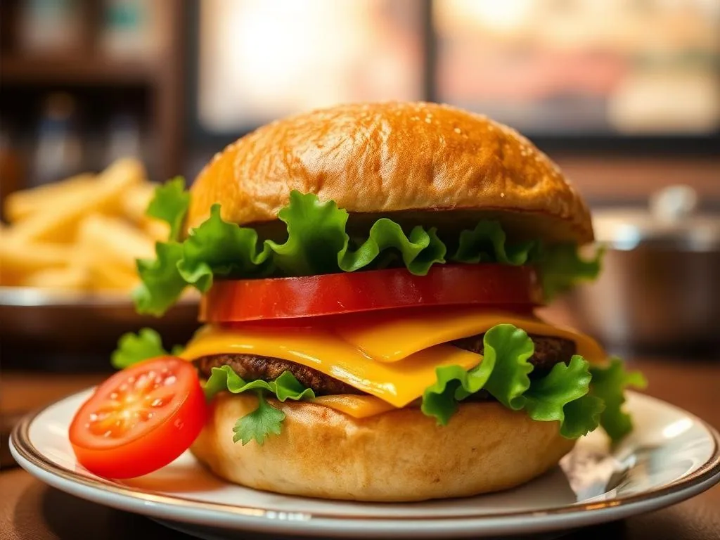 Burger food at Sachin Restaurant